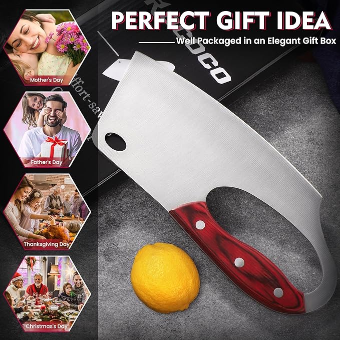 ROCOCO Easy Handle Meat Cleaver