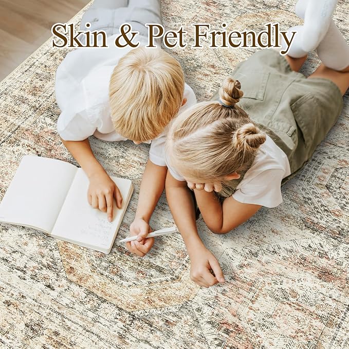 Washable Area Rug 8x10, Large Soft Rugs - Image 4