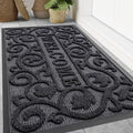Smiry Welcome Door Mat Outside Entrance, Heavy Duty Trap Dirt and Moisture Easy by Smiry