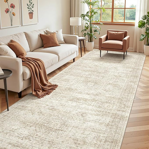 4x10 Runner Rug, Washable Hallway Runner Rug by Restydon