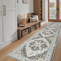 Madane Hallway Runner Rug 2'6''x12' Kitchen Runner, Non Slip Vintage Runners by Madane