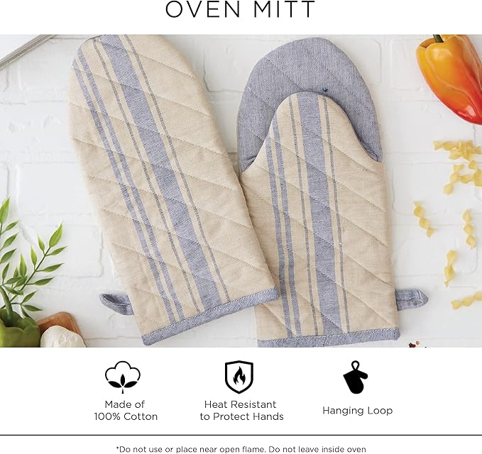 DII Buffalo Check Kitchen Collection, Classic Farmhouse Kitchen Set, Oven Mitt - Image 7