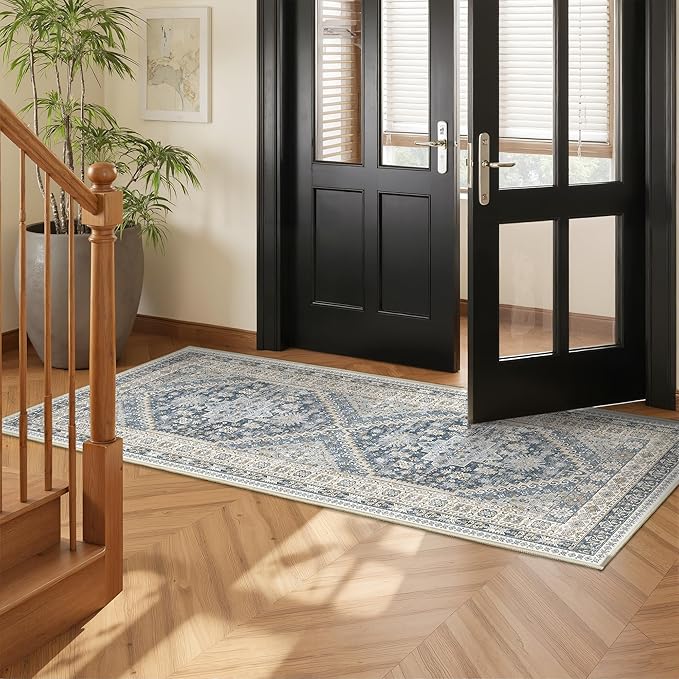 Runner Rug 2x6, Ultra-Thin Entryway Rug Non Slip Washable Rugs - Image 3