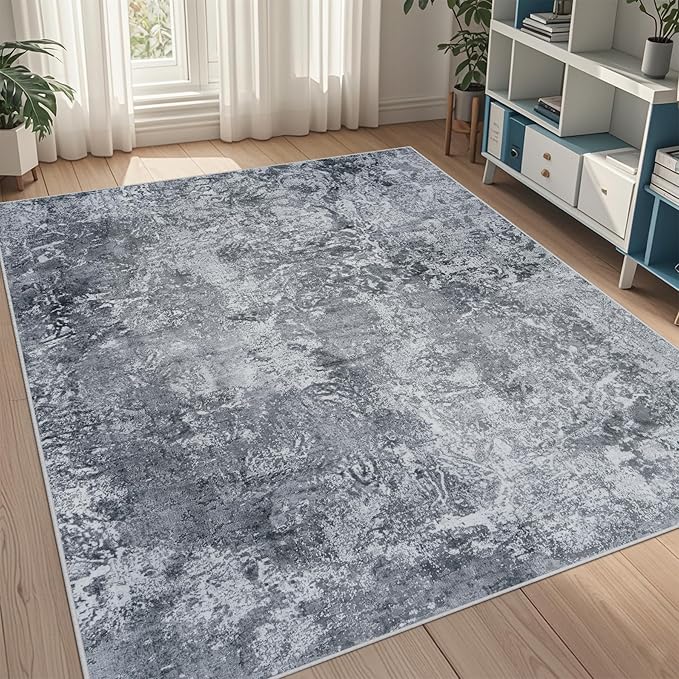 5x8 Area Rugs for Living Room Rug Washable: Abstract Rug for Dining Room by Aelenmu