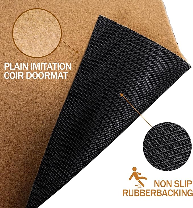 8 Pack Blank Door Mats, 30x17 Inch Artificial Coir Door Mats Outdoor - Image 4