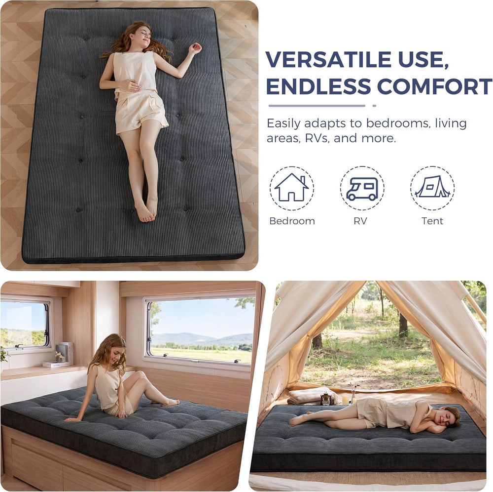 MAXYOYO 6" Extra Thick Japanese Floor Mattress Full Size Futon Mattress
