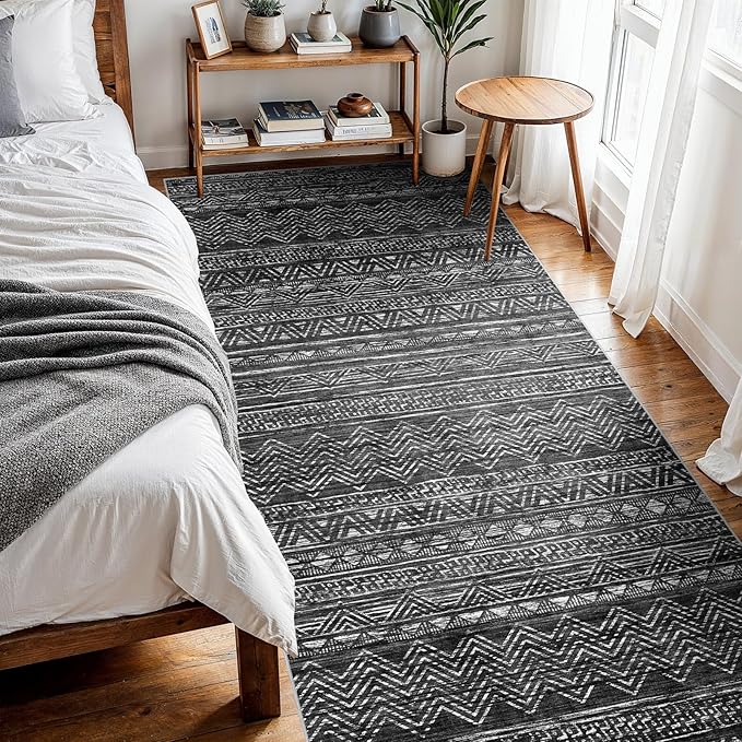 4x10 Washable Hallway Runner Rug：Moroccan Non-Slip Wide Runners - Image 8