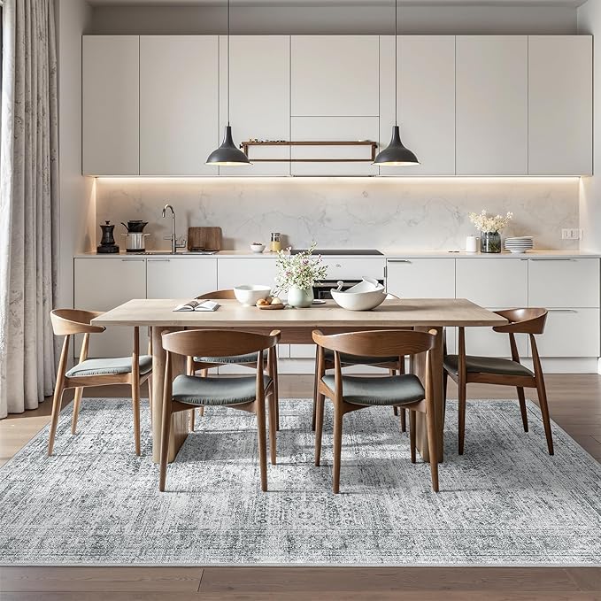 6x9 Rug for Living Room, Soft Low Pile Indoor Washable Rugs for Bedroom - Image 5