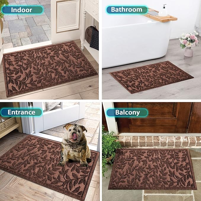 Bulijojo Sturdy Front Entrance Doormats, Durable Heavy Duty Welcome Mat - Image 6