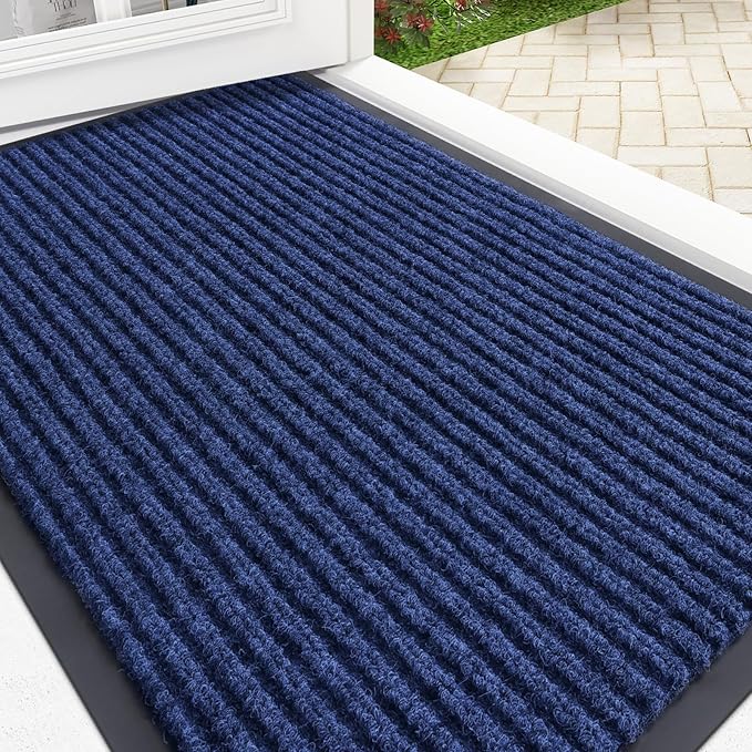 OLANLY Front Door Mat Indoor Outdoor Entrance, Waterproof Heavy Duty Doormat by OLANLY