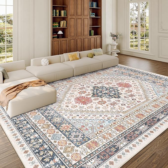 zesthome 8x10 Area Rugs for Living Room, Non-Slip Backing Washable Rugs - Image 4