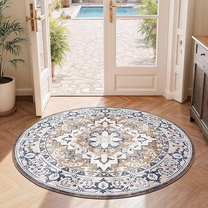 Lofus 4ft Area Rugs for Living Room, Washable Area Rug, Rugs for Bedroom - Image 3