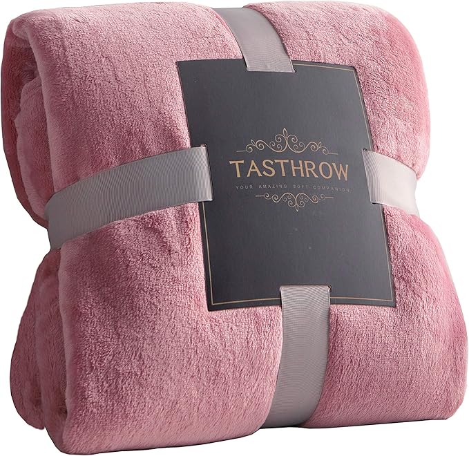TASTHROW Large Flannel Fleece Throw Blanket, 50×70 Inch by TASTHROW