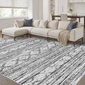 Nakagishi 8x10 Area Rugs Living Room: Washable Large Neutral Soft Rug Stain by NakagishiAreaRug