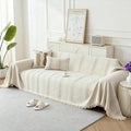 Boho Sofa Covers for 3 Cushion Couch, Chenille Sofa Slipcover for Pets Washable by KaviKon