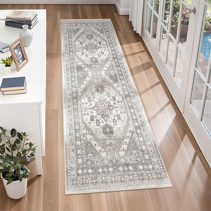 zesthome 2x6 Runner Rug for Hallways, Machine Washable Rug, Non Slip Vintage by Zesthome