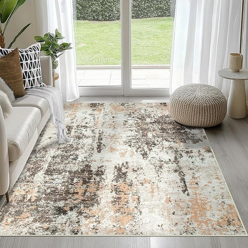 4x6 Area Rugs for Living Room Rug Washable: Abstract Rug for Dining Room by Aelenmu