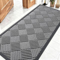 OLANLY Front Door Mat Outside Entrance 59x23, Heavy Duty Sturdy Natural Rubber by OLANLY