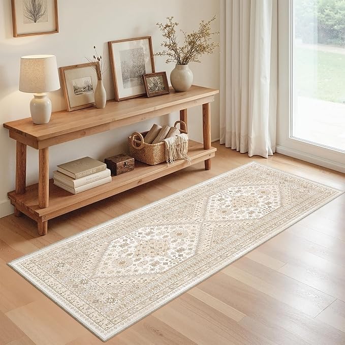 zesthome 2x6 Runner Rug for Hallways, Machine Washable Rug, Non Slip Vintage by Zesthome