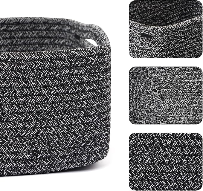 MiniArk Small Storage Baskets for Organizing | Closet Organizer Bins | Shelf - Image 2