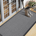 Smiry Front Door Mat Outside Entrance, Heavy Duty Natural Rubber Doormat by Smiry