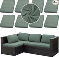 Outdoor Cushion Covers Set, Replacement by SUKAIKEQA