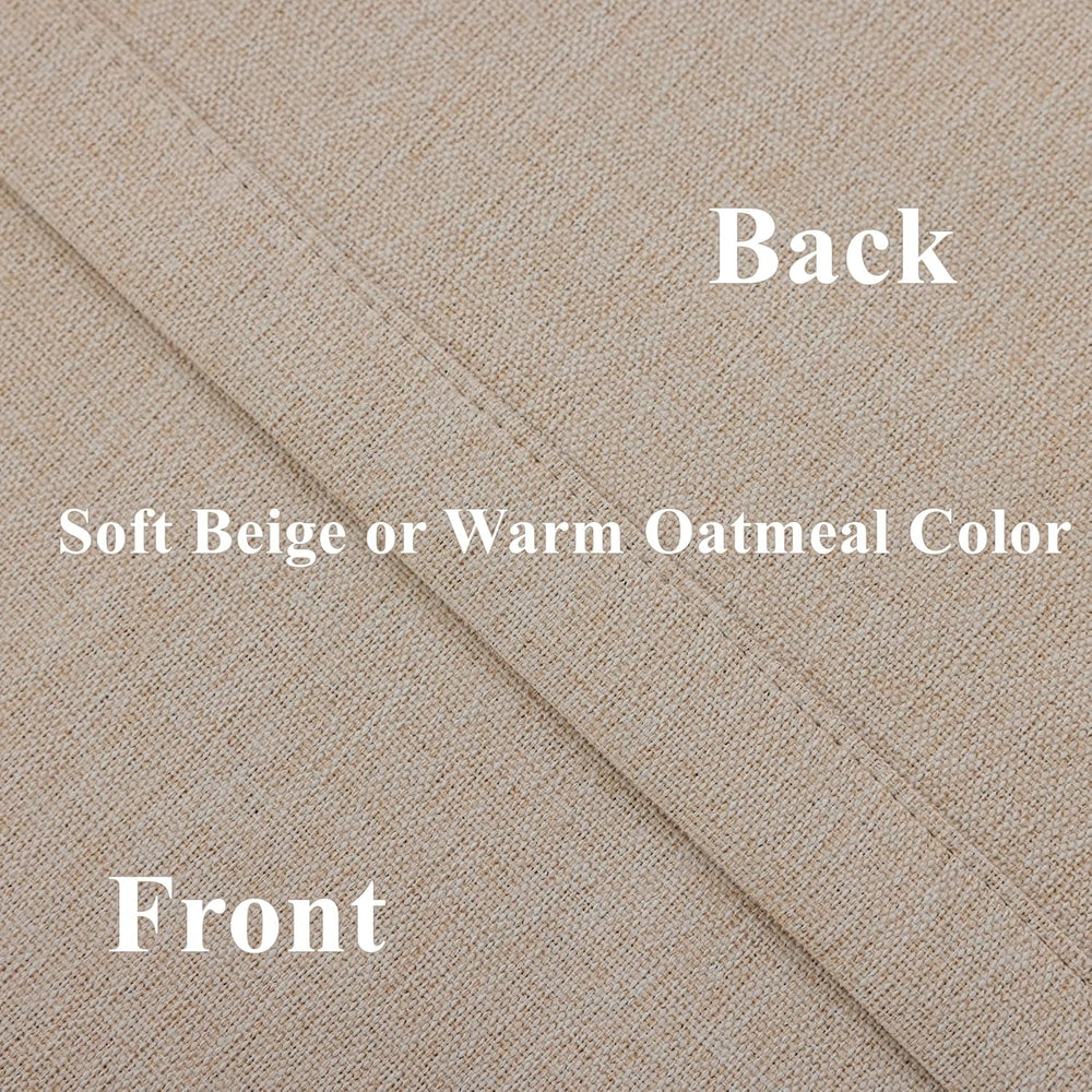 VisionaryHomeDesign Blackout Pinch Pleat Curtains with Embroidery Trim -Soft ...