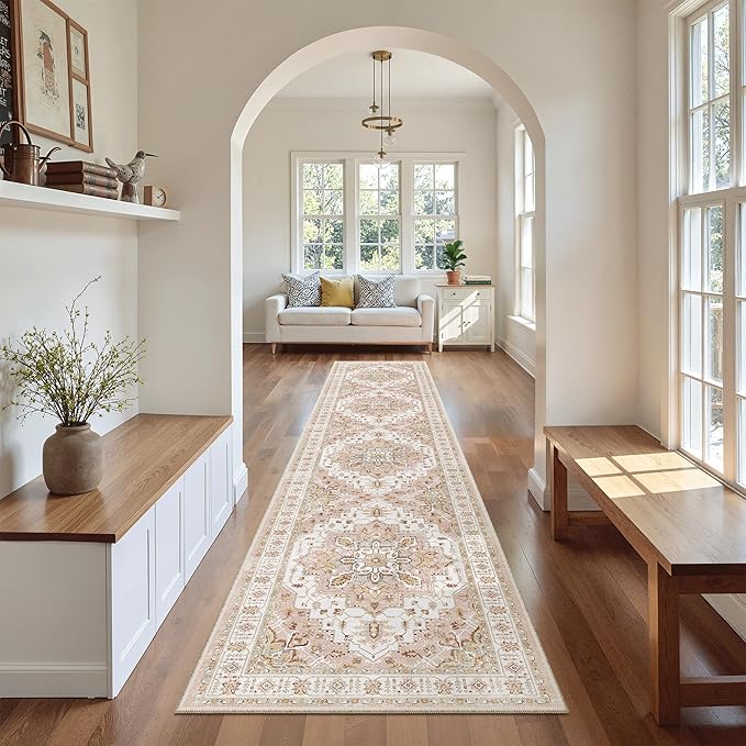 Madane Runner Rugs for Hallway 2x10 Long Washable Non-Slip Hallway Runner Rug - Image 2
