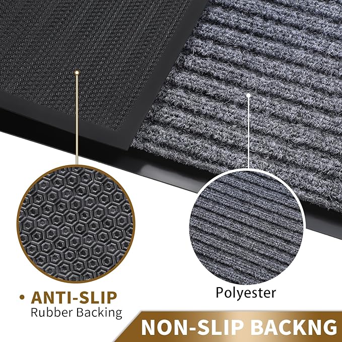 Yimobra Front Door Mat Outdoor Indoor Entrance, 100% Waterproof All-Season All - Image 4