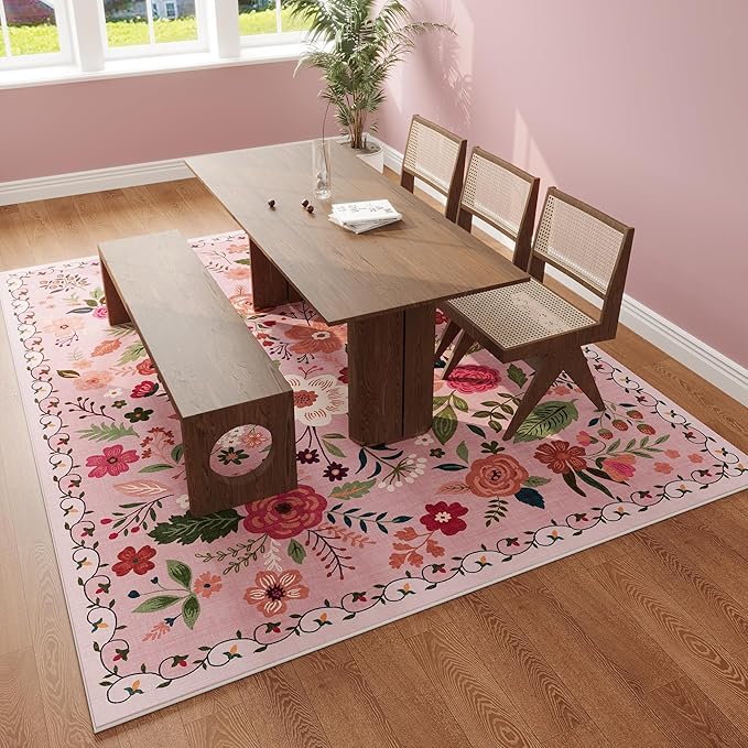 Rugcomf Area Rugs 8x10 Rug for Living Room Clearance Washable Boho Area Rug Non - Image 6