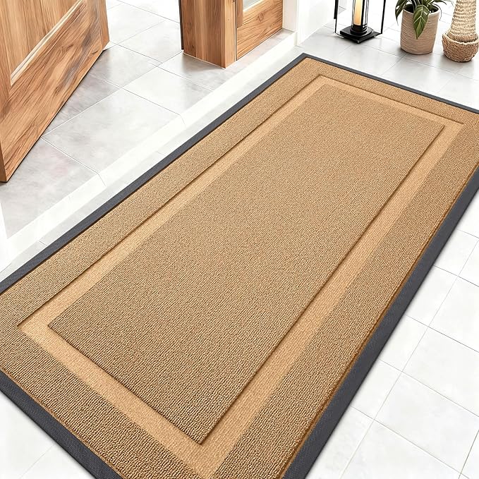 OLANLY Front Door Mat Indoor Outdoor Entrance, Waterproof All-Season, by OLANLY