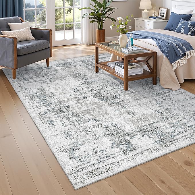 Madane 5x7 Area Rugs Washable Rug: Vintage Living Room Rug - Image 2