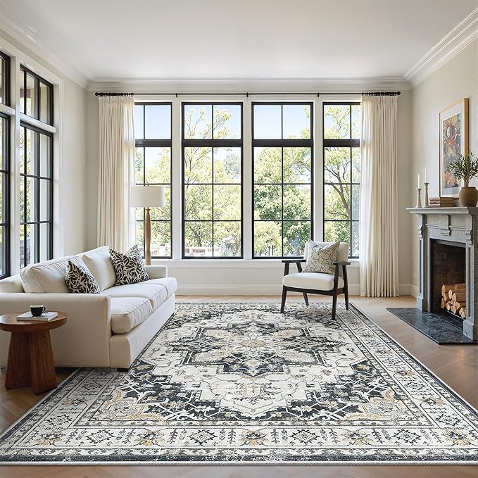 zesthome Washable Rug 6x9 Area Rugs, Stain Resistant Rugs by Zesthome
