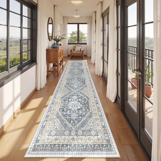 Runner Rug 2x10, Ultra-Thin Kitchen Rugs Non Slip Washable Rugs - Image 3