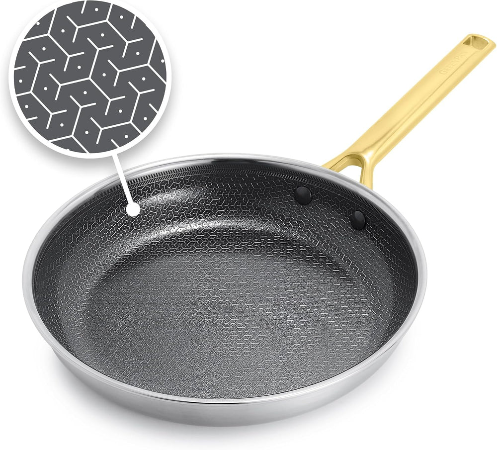 GreenPan Hybrid 10” Nonstick Stainless Steel Frying Pan Skillet, APEX Tri-Ply
