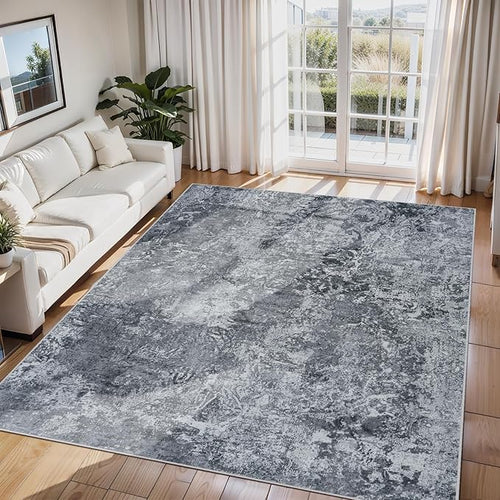 6x9 Area Rugs for Living Room Rug Washable: Abstract Rug for Dining Room by Aelenmu
