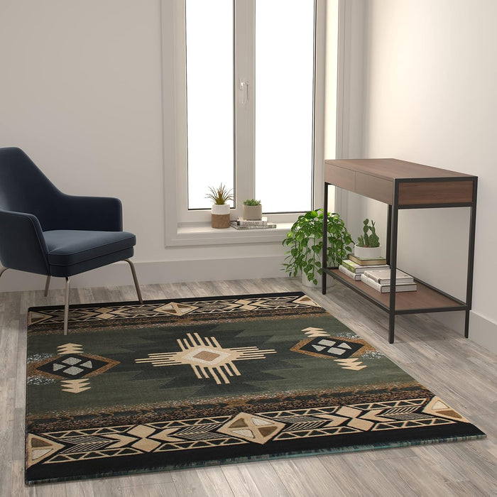 Flash Furniture Sage Southwestern Area Rug, 5' x 7'