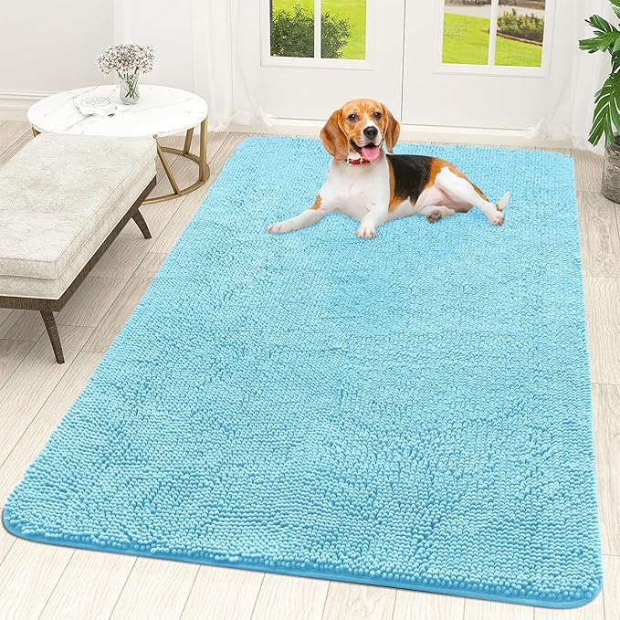 OLANLY Dog Door Mat for Muddy Paws 59x35, Absorbs Moisture and Dirt, Absorbent by OLANLY