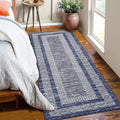 GarveeHome 2x6 Modern Bordered Runner Rug Soft Non Slip Runner Washable Non by GarveeHome