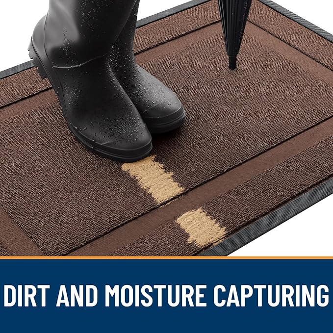 OLANLY Front Door Mat Indoor Outdoor Entrance, Waterproof All-Season, - Image 5