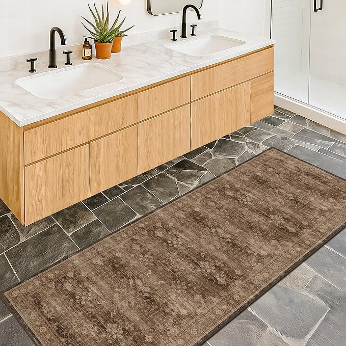 Brown 2x5 Entryway Runner Rugs, Small Runners - Image 8