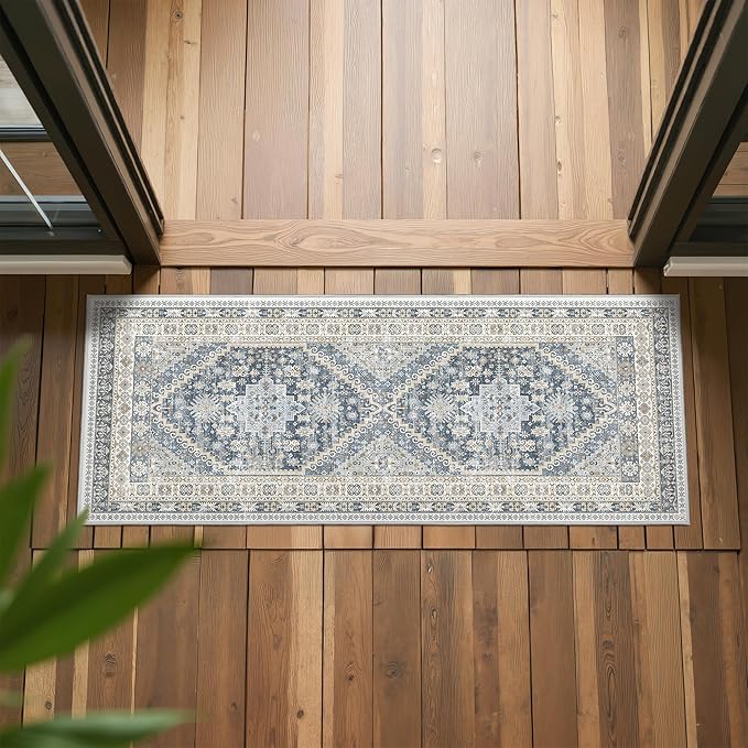 Runner Rug 2x6, Ultra-Thin Entryway Rug Non Slip Washable Rugs - Image 4