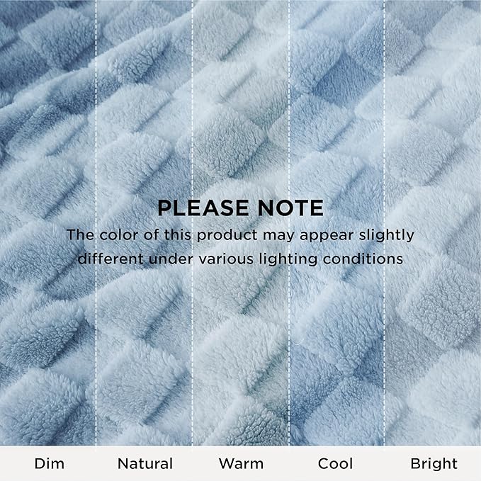 Bedsure GentleSoft Light Blue Throw Blanket - Image 8