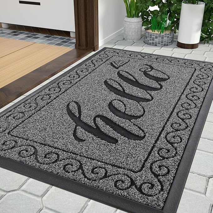 Yimobra Welcome Mats for Front Door 29.5x17, Heavy Duty Waterproof Outdoor Door by Yimobra