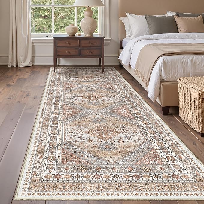 3x12 Runner Rug for Hallway, Non-Slip Long Bathroom Rugs Runner for Kitchen - Image 3