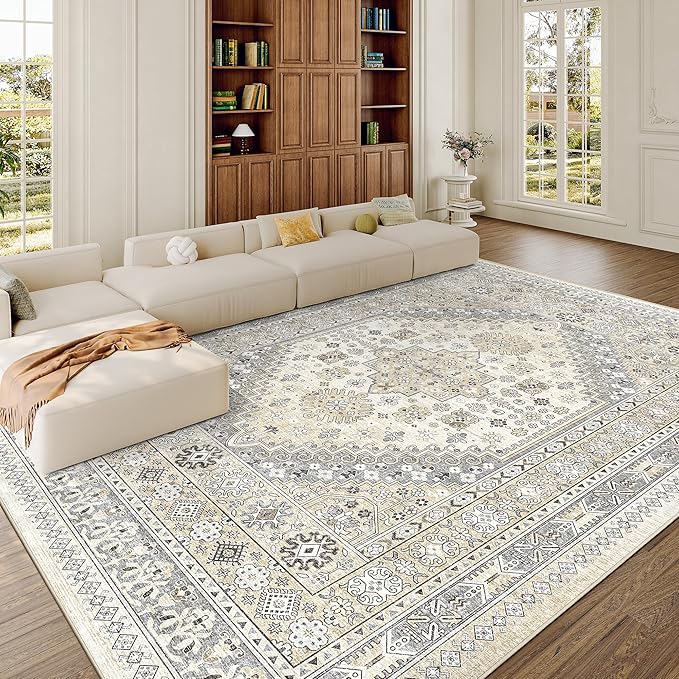 zesthome 9x12 Area Rugs, Stain Resistant Washable Rug, Ultra-Thin Rugs by Zesthome