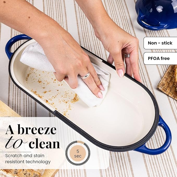 Enamelled Cast Iron Bread Loaf Pot – Dutch Oven