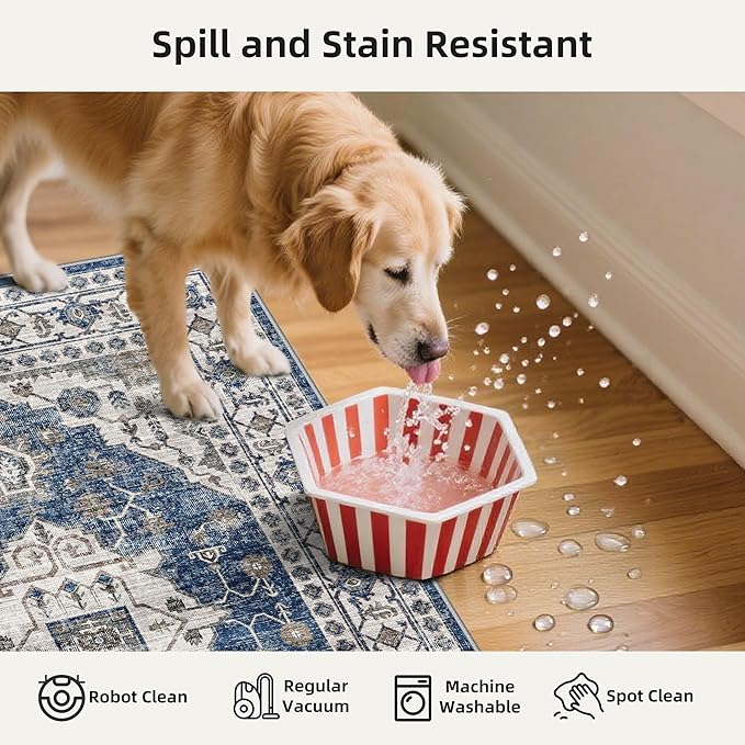 Washable 4-Piece Kitchen Floor Mats: Farmhouse Non-Slip Kitchen Sink Rug Easy - Image 3