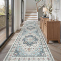Madane Hallway Rug 3x10, Kitchen Rugs Washable Entryway Rug Vintage Kitchen by Madane