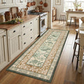 GarveeHome Terracotta Olive Sage Green 2x6 Washable Kitchen Runner Rugs Non by GarveeHome